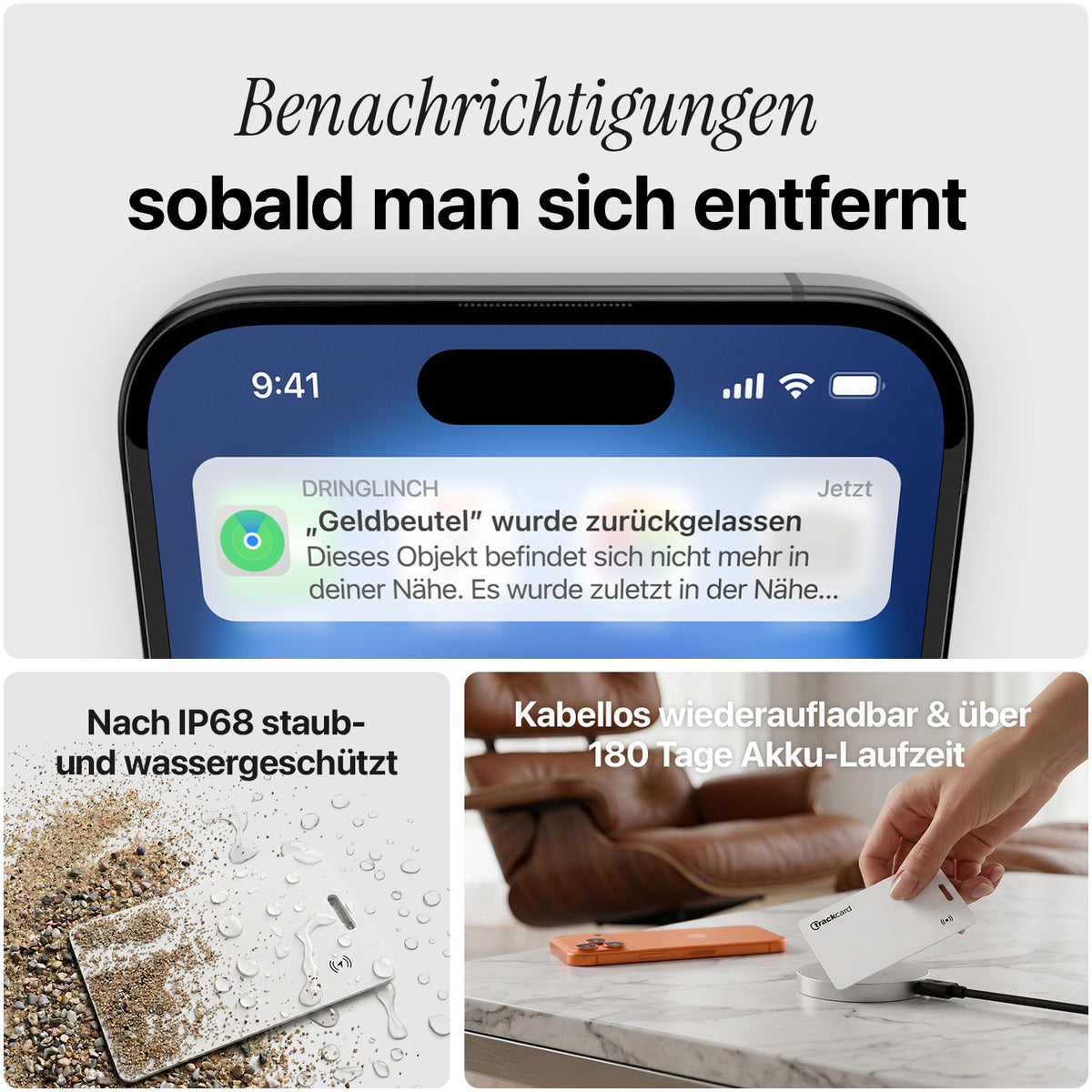 Trackcard® Tag Karte Weiß – Limited Edition