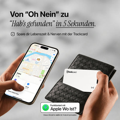 Trackcard® Tag Karte Weiß – Limited Edition